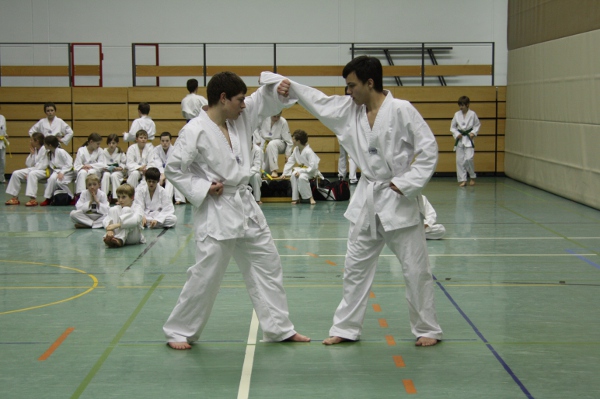 Dreischrittkampf der Weiß-Gurte Dreischrittkampf der Weiß-Gurte