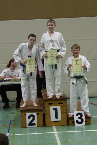 Siegerehrung: v.l.n.r. David, Lukas, Rouven Siegerehrung: v.l.n.r. David, Lukas, Rouven