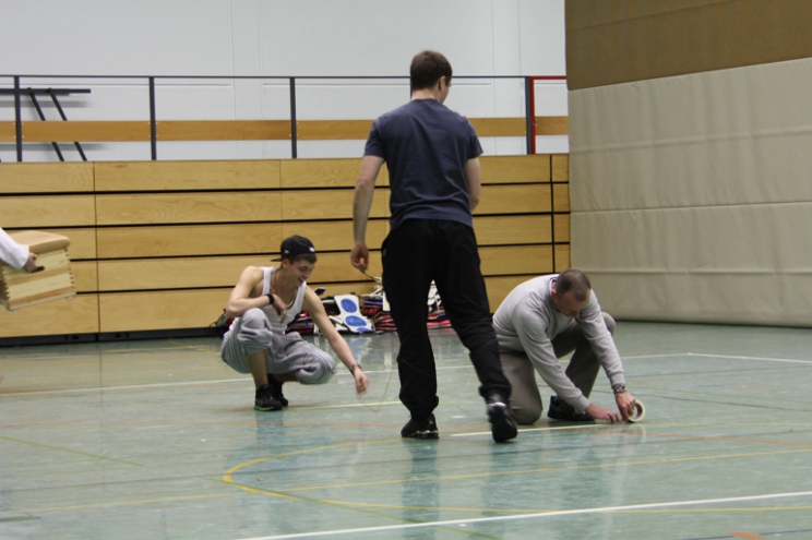 Vorbereitung - Abkleben der Kampfflächen Vorbereitung - Abkleben der Kampfflächen