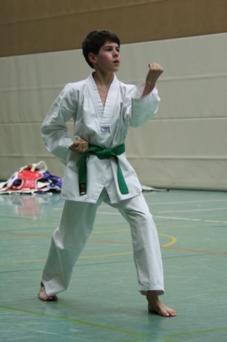 Jannick bei der Überprüfungsform Jannick bei der Überprüfungsform